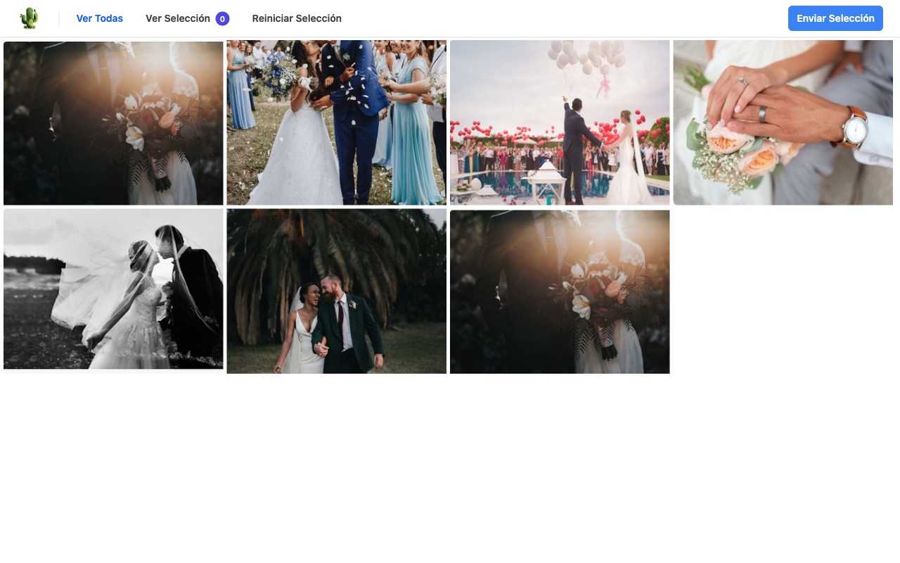 Galería de selección en una computadora